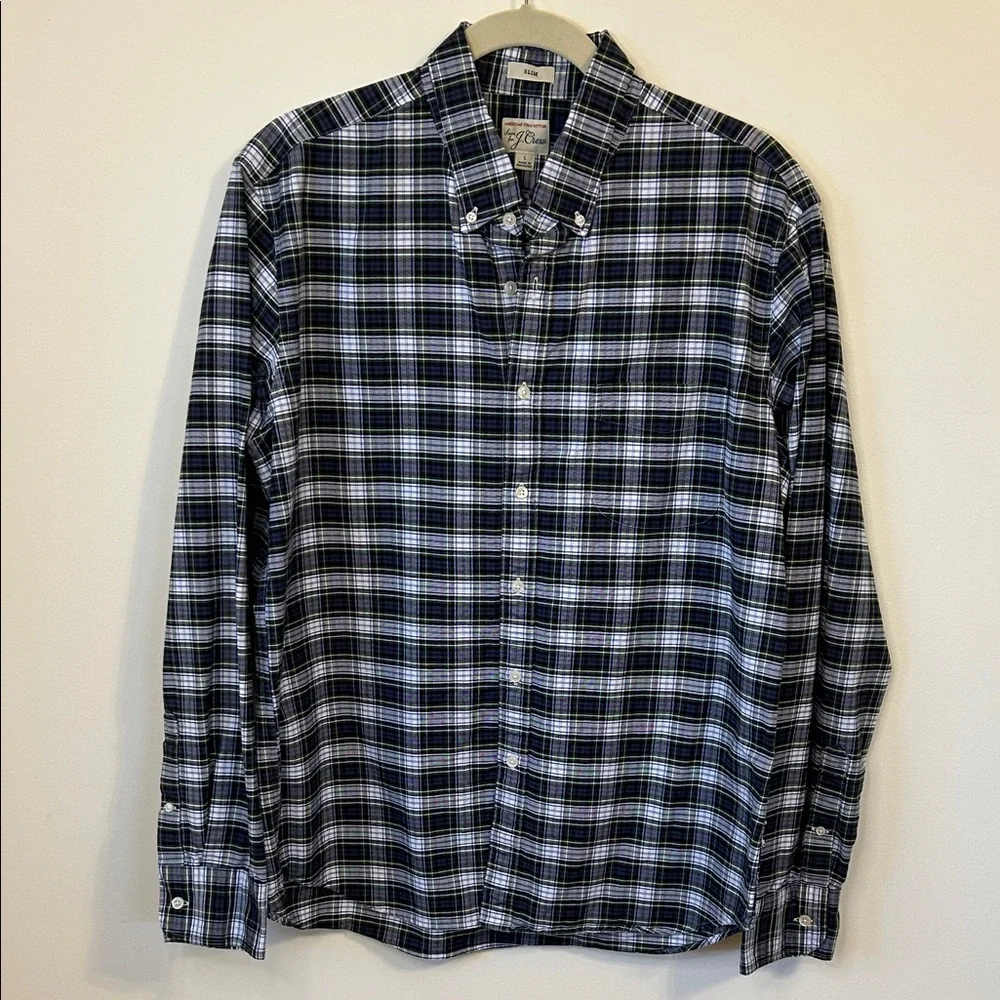 J. Crew Men's Plaid Button Down Shirt